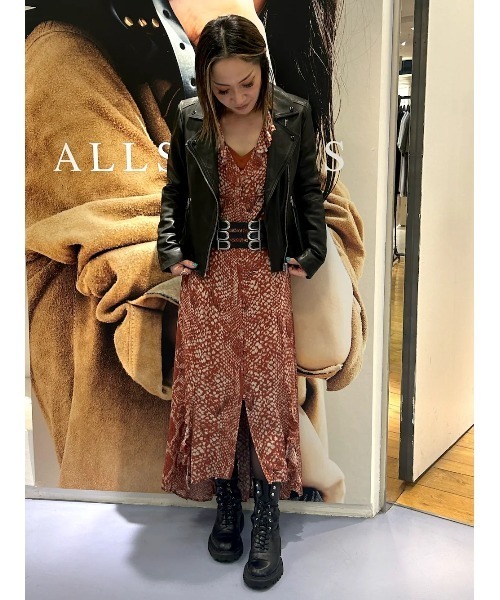 ALLSAINTS（オールセインツ） ワンピース LIANA WAIMEA PRINT V-NECK