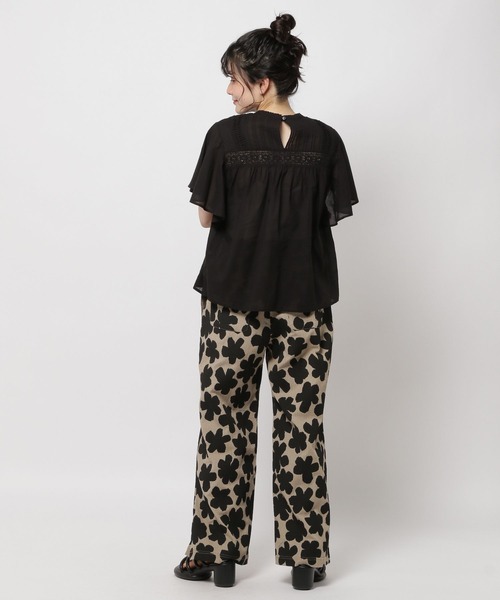 【完売品！】GO TO HOLLYWOOD ピンタックレースフリルブラウス　01 セール】ピンタックレースフリルブラウス（シャツ/ブラウス