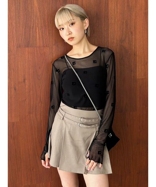 レディース服 トップス Emom カーブレースアップデニムビスチェ[品番：MKSW0062629]｜EMODA