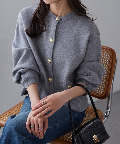 Rena ルネ　パイピング　りぼん　カーディガン　ま未使用 Rena ルネ パイピング りぼん カーディガン ま未使用 - メルカリ