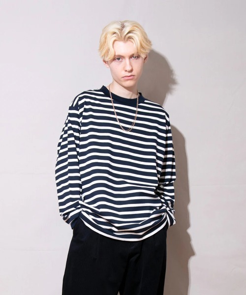 FACTOTUM（ファクトタム） tシャツ Border Long Sleeve T メンズ