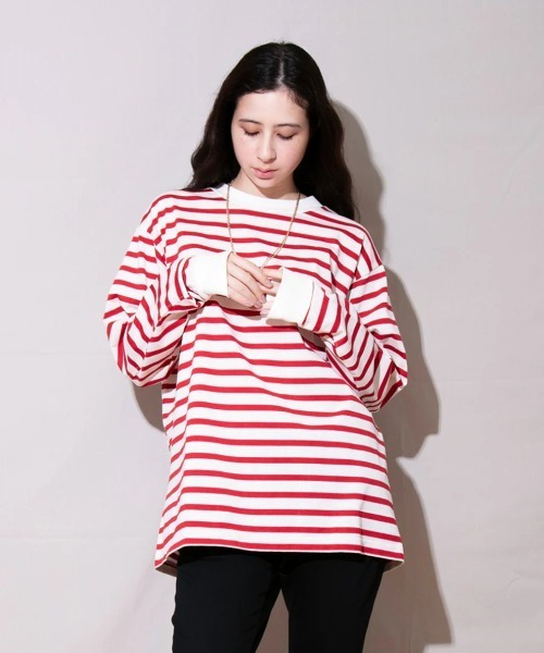 FACTOTUM（ファクトタム） tシャツ Border Long Sleeve T メンズ