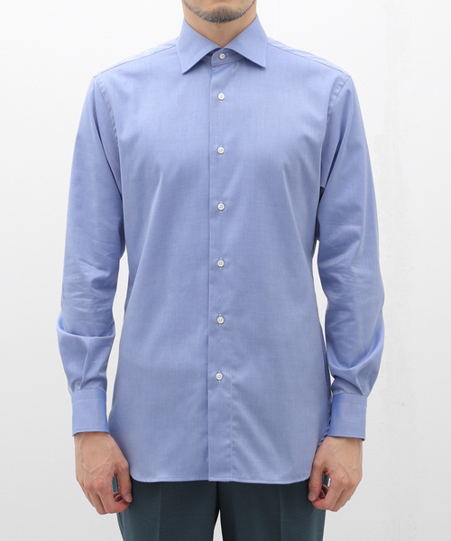 EDIFICE（エディフィス） シャツ D.ショートポイント ツイルシャツ