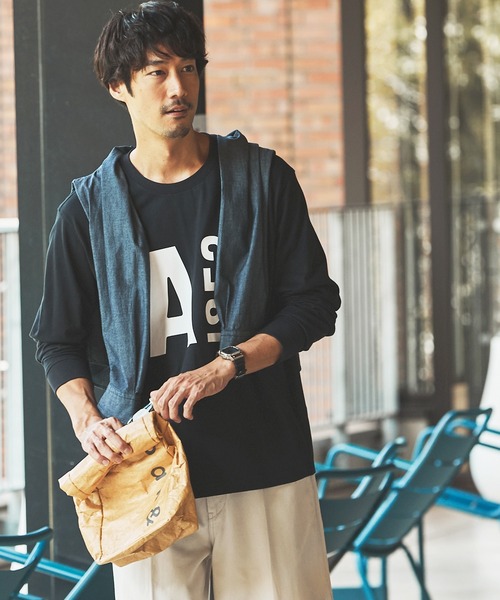 AIGLE / エーグル 【EC限定】ヘビーウェイト オーバーサイズ  ビッグロゴロンT / 長袖Tシャツ EC限定】ヘビーウェイト オーバーサイズ ビッグロゴロンT