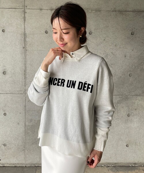 UNFILO ブラウス シャツ 「抗菌防臭/洗える」ボリュームスリーブ