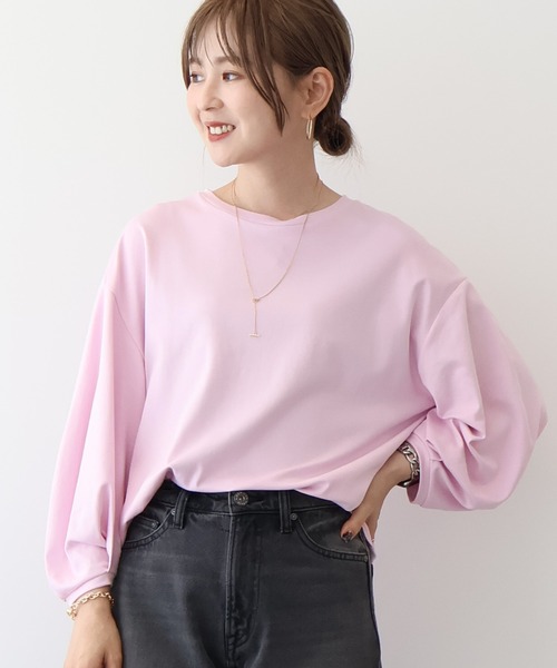 tシャツ シルケットタックスリーブプルオーバー レディース VIS(ビス) / 【接触冷感・洗える】シルケットタックスリーブプル