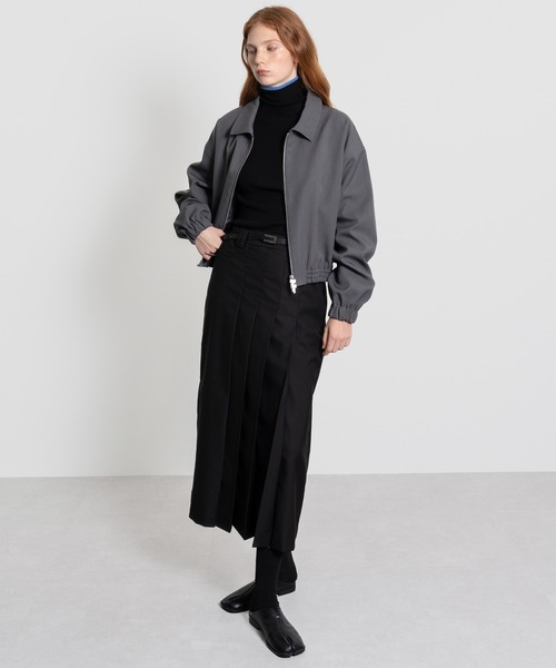 ブルゾン アウター 「ELOOPS」ショート丈ハリントンジャケット