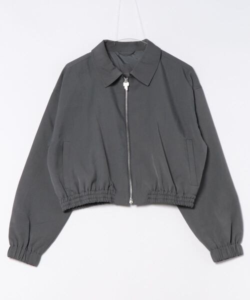 ブルゾン アウター 「ELOOPS」ショート丈ハリントンジャケット