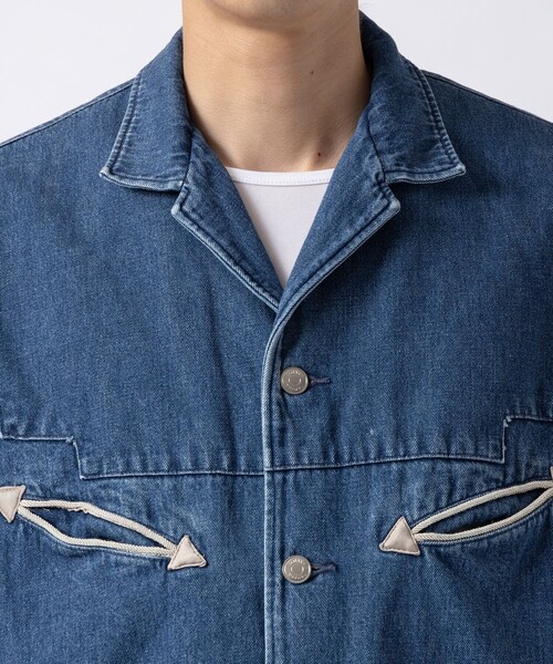 TANAKA】美品•ストライプウエスタンシャツ