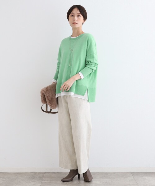 INDIVI（インディヴィ） ニット セーター 「カシミヤ混／洗える