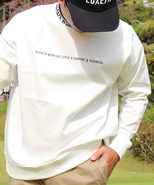 トレーナー スウェット (RM)「LUXE/R GOLF」ストレッチ ブロード ロゴ