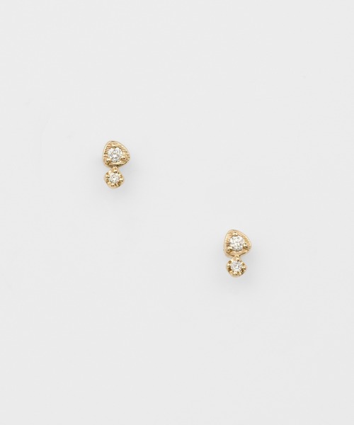 ピアス K10ダイアモンドピアス（0.02ct） レディースの画像