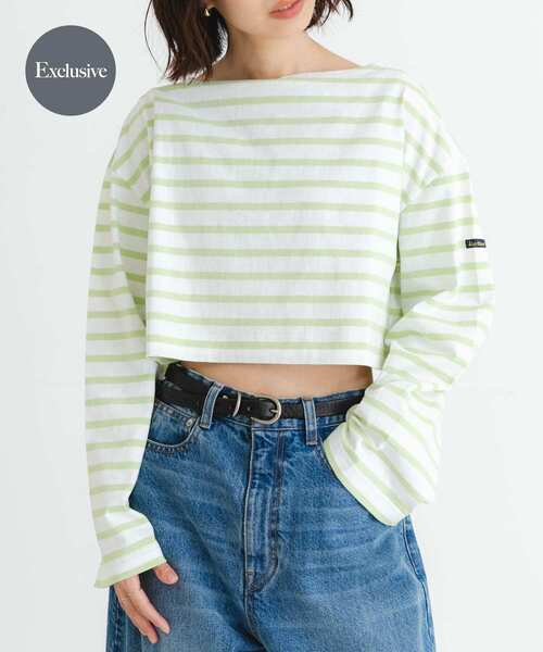 『WEB/一部店舗限定』『別注』Le minor×UR　Border cropped Tee Le Minor tシャツ 「WEB/一部店舗限定」「別注」Le minor×UR