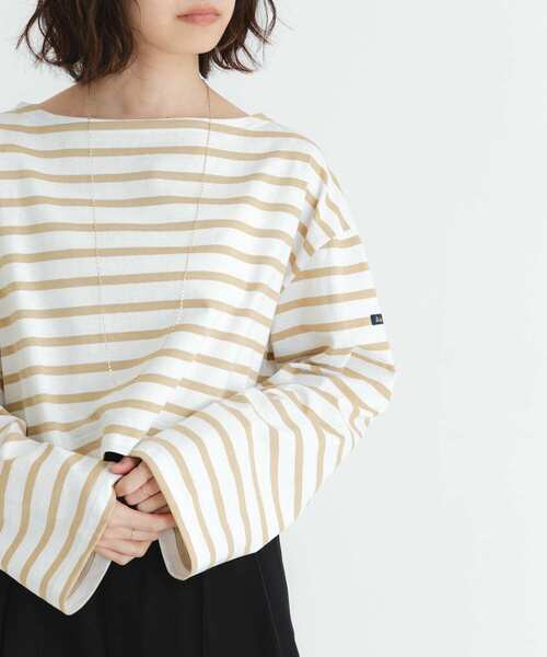 tシャツ 「WEB/一部店舗限定」「別注」Le minor×UR　Border cropped Tee レディース Le Minor tシャツ 「WEB/一部店舗限定」「別注」Le minor×UR