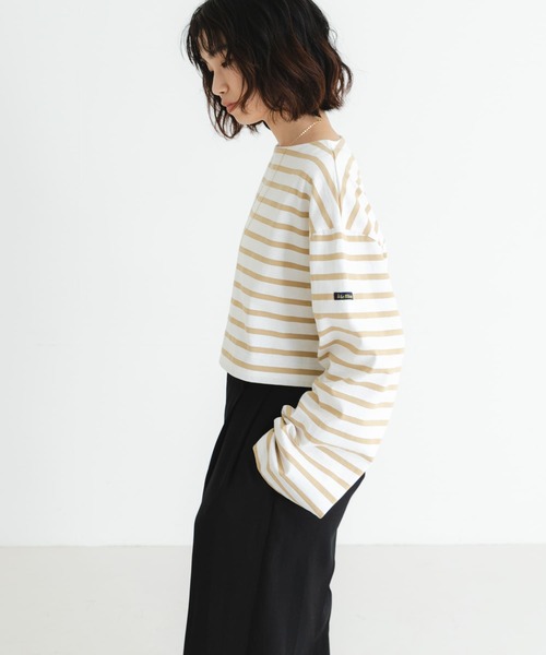 『WEB/一部店舗限定』『別注』Le minor×UR　Border cropped Tee Le Minor tシャツ 「WEB/一部店舗限定」「別注」Le minor×UR
