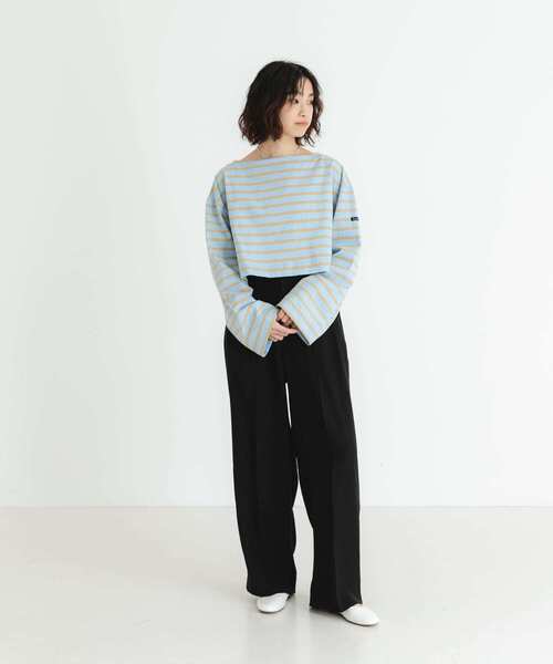 『WEB/一部店舗限定』『別注』Le minor×UR　Border cropped Tee Le Minor tシャツ 「WEB/一部店舗限定」「別注」Le minor×UR