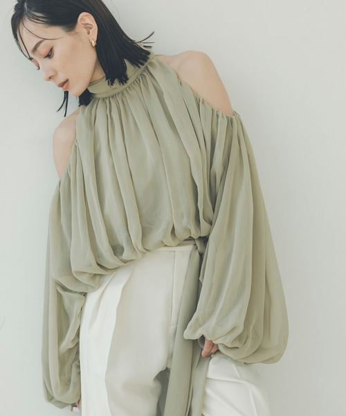 anuans ブラウス シャツ 「ZOZO限定カラー」シフォンボリューム