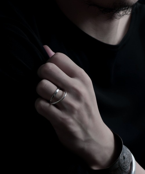 YArKA 指輪 リング 「YArKA/ヤーカ」circle ＆ oval overlap ring 