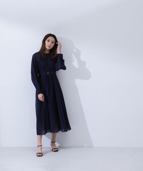 NATURAL BEAUTY BASIC ワンピース 「Oggi掲載」ベルテッド