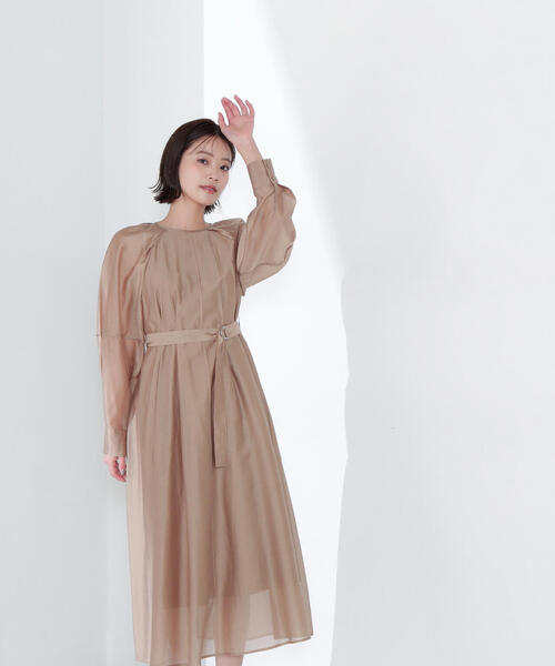 NATURAL BEAUTY BASIC ワンピース 「Oggi掲載」ベルテッド