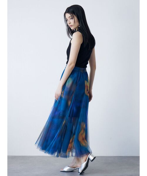 MURUA スカート シェイドフラワーチュールスカート : ZOZOTOWN