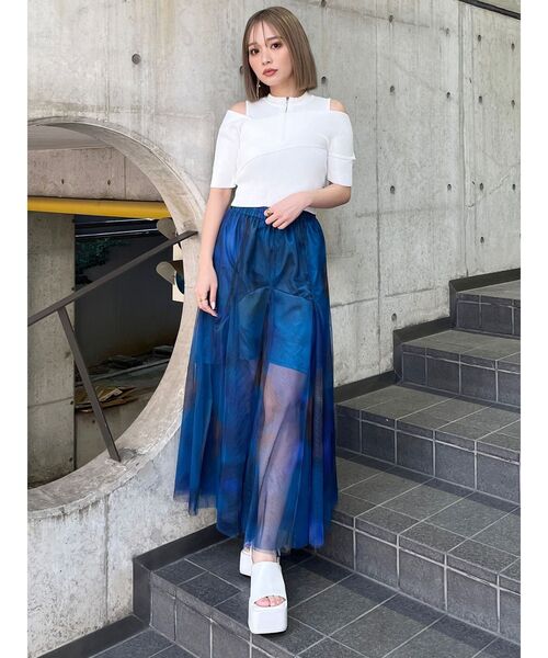 チュールスカート　美品 レイヤードチュールスカート | JILL by JILL STUART（ジル バイ