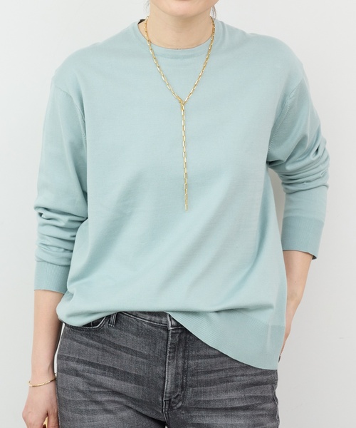 Deuxieme Classe FF30 GIZA クルーネック プルオーバー Deuxieme Classe ニット セーター FF30 GIZA クルーネック プル
