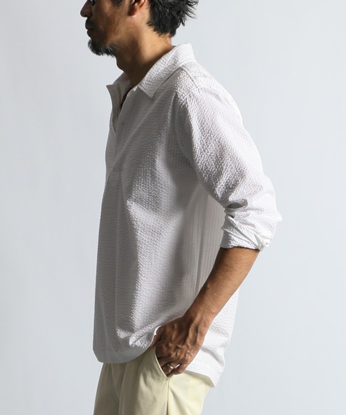 blurhmsスキッパーシャツ blurhms（ブラームス）の「＜BLURHMS＞ THL SKIPPER/カットソー