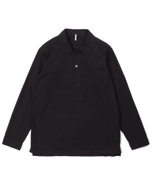 STRUMストラム和紙スキッパーシャツS 綿麻素材 7分袖 スキッパーシャツ ｜The DUFFER of St.GEORGE