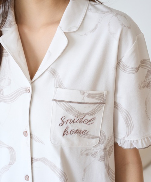 SNIDEL HOME パジャマ ルームウェア 「Moispro」開襟シャツ