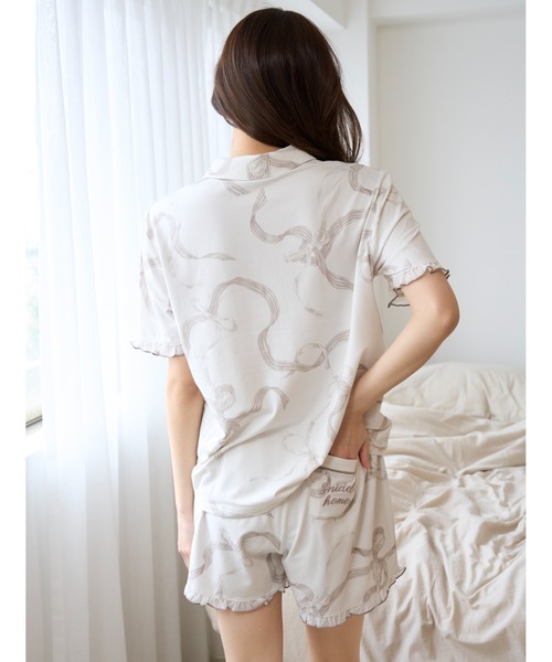 SNIDEL HOME パジャマ ルームウェア 「Moispro」開襟シャツ