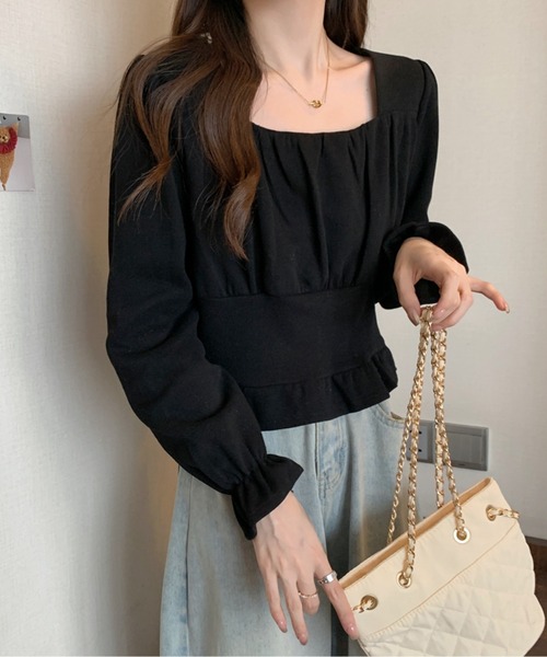 tシャツ パフスリーブTシャツ レディース AZUL BY MOUSSY tシャツ パフスリーブギャザートップス