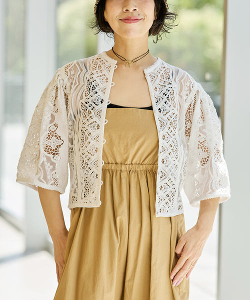 ブラウス シャツ IENA LA BOUCLE エンブロイダリーブラウス レディース