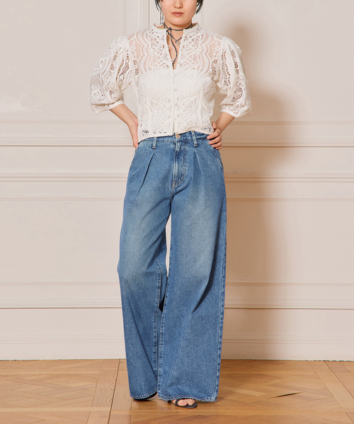 ブラウス シャツ IENA LA BOUCLE エンブロイダリーブラウス レディース IENA LA BOUCLE ブラウス シャツ エンブロイダリーブラウス