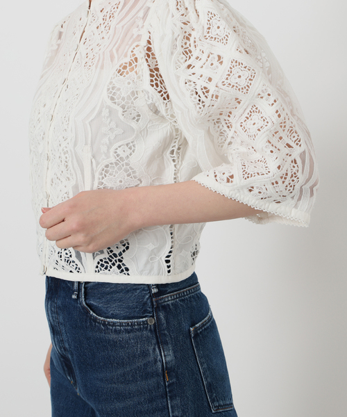 ブラウス シャツ IENA LA BOUCLE エンブロイダリーブラウス レディース IENA LA BOUCLE エンブロイダリーブラウス（シャツ/ブラウス