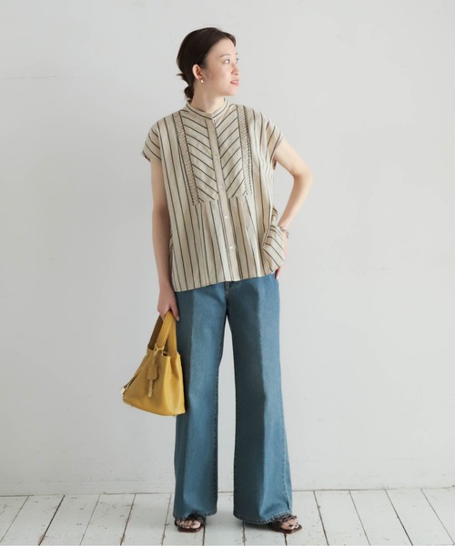 ブラウス シャツ ESTNATION / コットンビッグサイズシャツ レディース GAP ブラウス シャツ オーガニックコットン ビッグシャツ