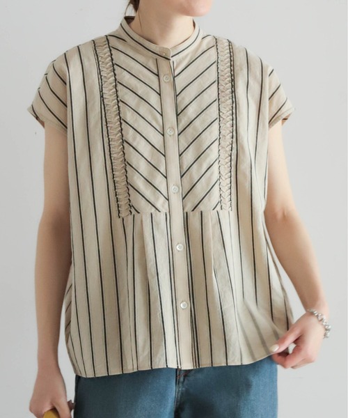 machatt マチャット　ストライプブラウス 美品✨machatt マチャット ラッフルストライプブラウス フリル
