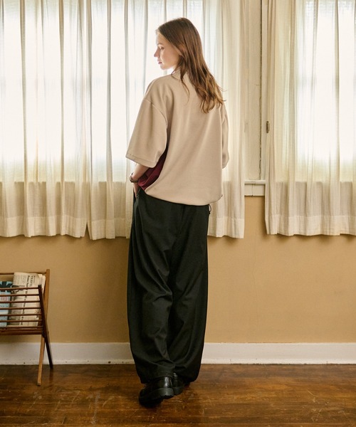 WETTEMPT スラックス CURVE STITCH EASY WIDE SLACKS /カーブ