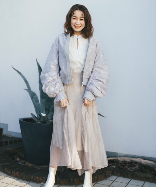 LILY BROWN ジップアップブルゾン ONE SIZE ブラック LILY BROWN 「LILY BROWN」 ジップアップブルゾン ONE SIZE
