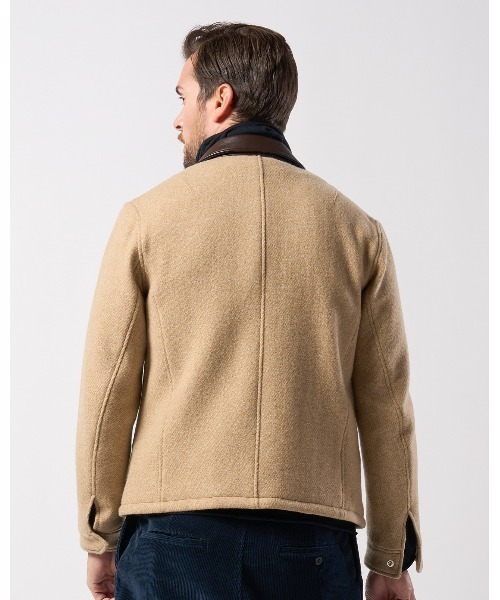 wjk ブルゾン アウター classical tweed zip blouson メンズ