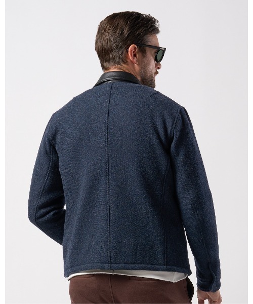 wjk ブルゾン アウター classical tweed zip blouson メンズ