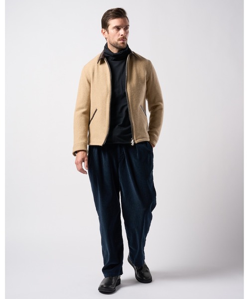 wjk ブルゾン アウター classical tweed zip blouson メンズ