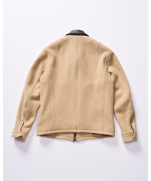 wjk ブルゾン アウター classical tweed zip blouson メンズ
