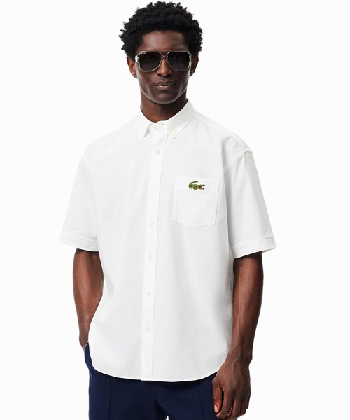 LACOSTE（ラコステ） シャツ ウォッシュドオックスフォード半袖ボタン