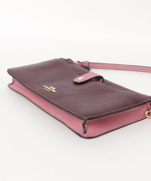 COACH ショルダーバッグ パープル/ブラウン 保存袋付き COACH ショルダーバッグ パープル/ブラウン 保存袋付き COACH