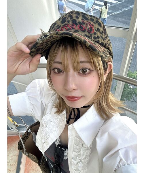 jouetie キャップ 帽子 パターンダメージロゴキャップ 迷彩