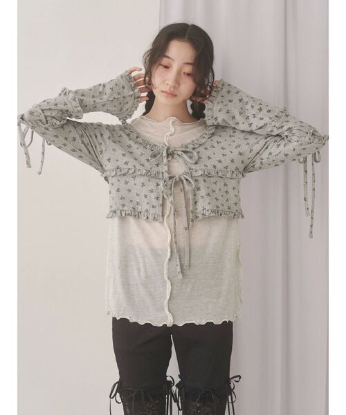 tシャツ エアリーカラーメロウカットソー レディース merry jenny tシャツ エアリーカラーメロウカットソー