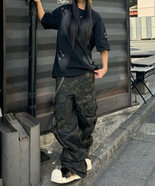 KsG カーゴパンツ カモフラージュカーゴパンツ レディース : ZOZOTOWN