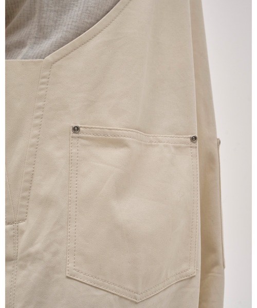 TODAYFUL サロペット オーバーオール Frontzip Twill Salopette