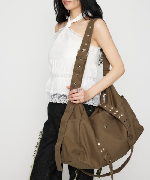 LAGUA GEM ショルダーバッグ バッグ WRAP COTTON BIG レディース